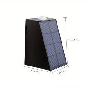 2pcs Solar Up And Down Wall Lights; Outdoor Waterproof LED Step Light; Solar Fence Lights For Outdoor Yard Garden Lawn Patio Courtyard Fences Dri