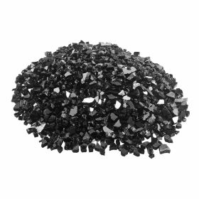 Fire Glass, 20 LBS / 9.0 KG High-Temperature Resistant Fireplace Rocks, 1/2-Inch / 12.7 mm Reflective & Smokeless Firepit Glass Rock